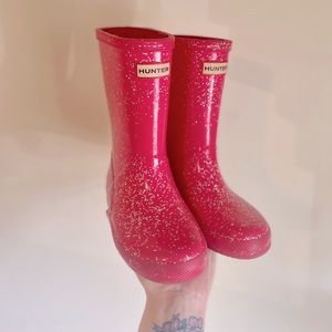 Hunter Kids’ Original Glitter Rain Boots